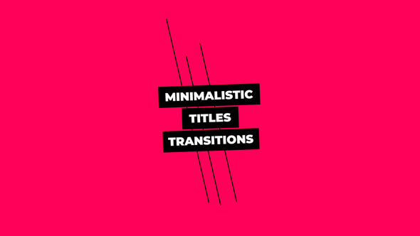 Minimalistic Titles Transitions