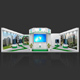 Exhibition Booth 3D Model - 10x10 mtr - 3DOcean Item for Sale