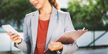 Businesswoman Attractive Finding Hunting Concept / Photodune, Misc