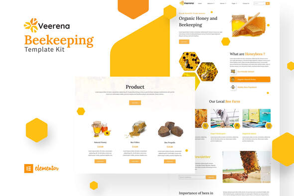 Veerena -  Honey Bee Elementor Template Kit