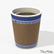 Paper Coffe Cup Low Poly PBR - 3DOcean Item for Sale