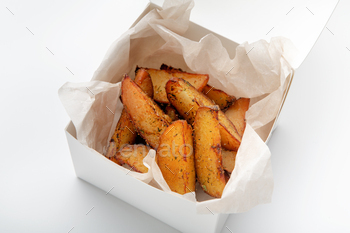Restaurant menu, delivery of fried junk food, coronavirus, modern business, fry snack / Photodune, Misc