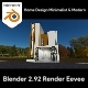 Blender Eevee Minimalist Home Design 3D model - 3DOcean Item for Sale