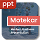 Motekar - Modern Business Presentation PPT Template - GraphicRiver Item for Sale