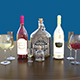 Liquor Bottles & Glasses - 3DOcean Item for Sale
