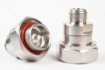 High frequency connectors component with a shiny copper nickel plating covering / Photodune, Misc