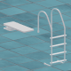 Pool Ladder and Diving Board - 3DOcean Item for Sale
