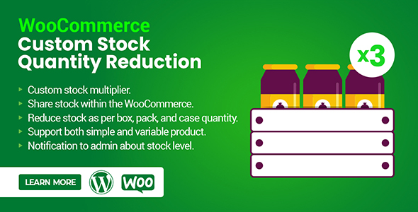 WooCommerce Custom Stock Quantity Reduction