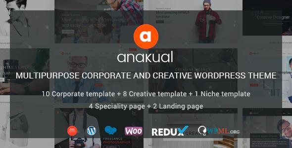 Anakual - Multipurpose Corporate and Creative WordPress Theme