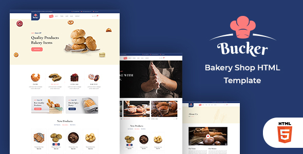 Bucker – Bakery Shop HTML Template