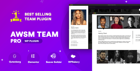 Team Pro - Team Showcase Plugin WordPress