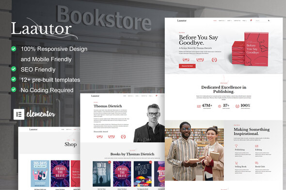 LaAutor - Author & Publisher Elementor Template Kit