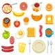 Healthy Breakfast Icons Set - GraphicRiver Item for Sale