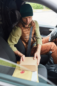 Delivery Man in Van / Photodune, Misc