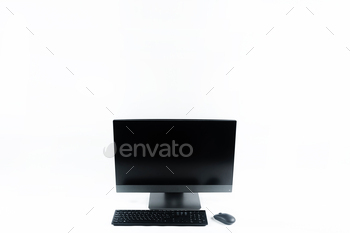 monoblock with keyboard and mouse on a white background.The computer is on white isolate / Photodune, Misc