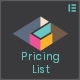 Pricing List Widget For Elementor - CodeCanyon Item for Sale