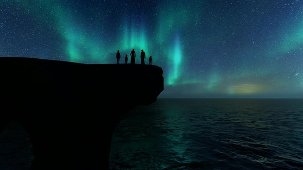 Islamic Silhouettes Arab Family Night Family Life alt