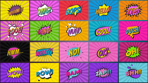 Comic Titles || After Effects alt