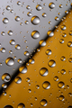 Abstract split background with water drops on the glass. Gold and silver. The concept of a natural - PhotoDune Item for Sale