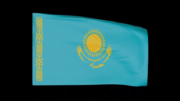 Kazakhstan Flag Alpha