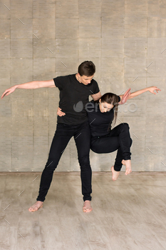 Partnering dance on grey background. / Photodune, Misc