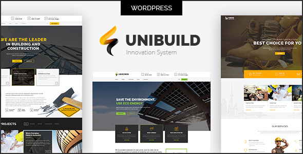 Factory, Industry, Construction Building WordPress Theme - Unibuild