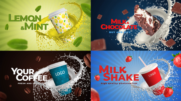 Coffee, Soda, Milkshake, Any Food MOGRT