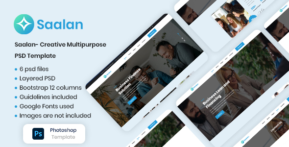 Saalan- creative multipurpose PSD Template