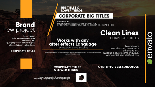 Clean Lines - Big Titles