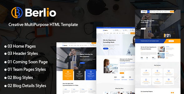 Berlio - Multipurpose Business And Agency HTML Template