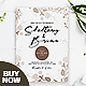 Beautiful Floral Wedding Invitation Template - GraphicRiver Item for Sale