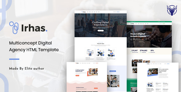 Irhas | Digital Agency HTML Template