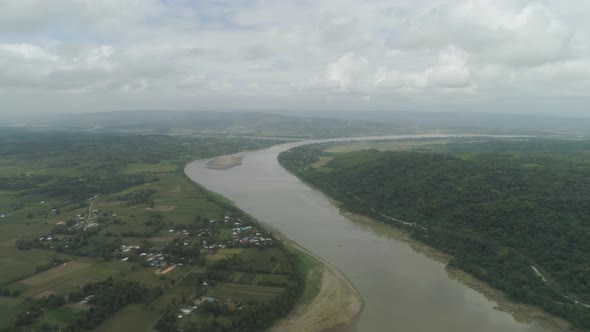 River in Farmlands. Philippines, Luzon