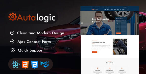 Autalogic - Car Repair Services React Template