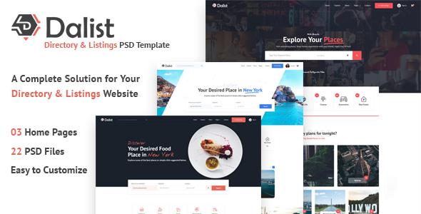 Dalist - Directory Listing PSD Template