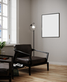 Poster mockup in modern minimalistic interior - PhotoDune Item for Sale