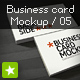 Business card mockup display - Smart template 05 - GraphicRiver Item for Sale