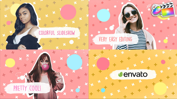 Colorful Brush Slideshow | FCPX alt