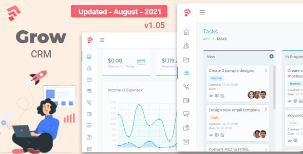 Grow CRM - Laravel Project Management