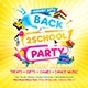 Back to School Party Square Flyer vol.2 - GraphicRiver Item for Sale