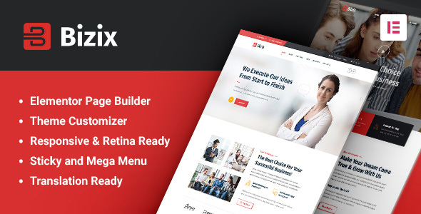 Bizix - Corporate and Business WordPress Theme