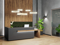 Modern hall interior with reception desk in fitness center - PhotoDune Item for Sale