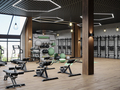 Modern gym interior with sport and fitness equipment - PhotoDune Item for Sale