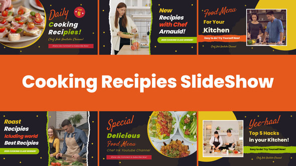Cooking Recipes Food Slideshow