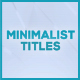Minimalist Titles for FCPX - VideoHive Item for Sale