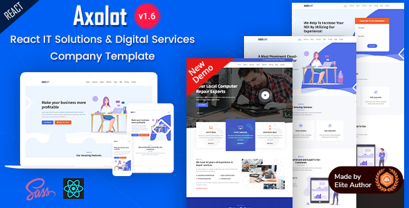 Axolot - React Technology Services and Szablon IT Company