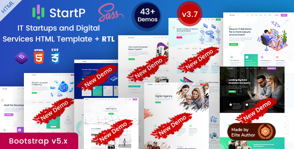 IT Startups & Digital Services Bootstrap 5 Template - StartP