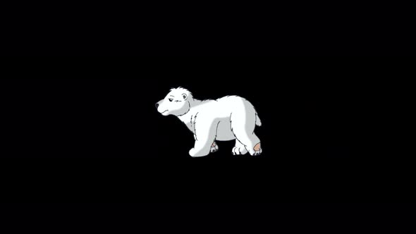 Polar bear cub 2 alpha matte / Videohive
