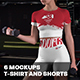 6 Sports Top and Shorts Mockups - GraphicRiver Item for Sale