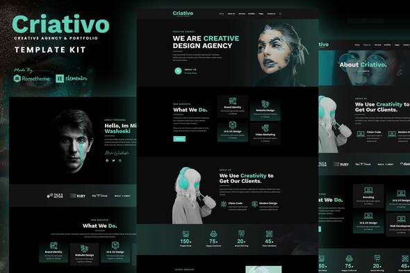 Criativo - Creative Agency & Portfolio Elementor Template Kit